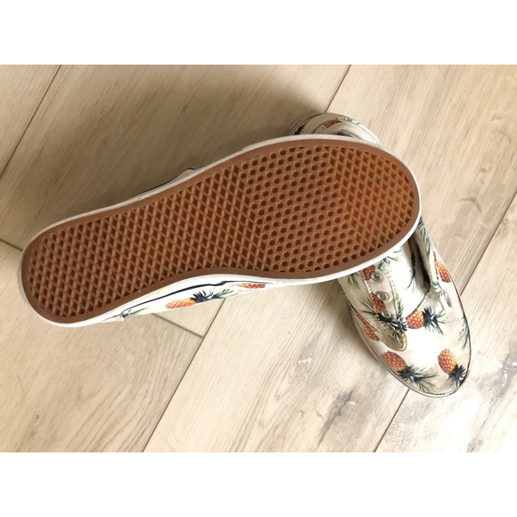 Vans Pineapple Sneakers White Orange Women's Size 6 - Picture 3 of 4